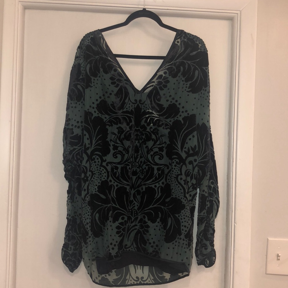 Free People Florence Flock Dress